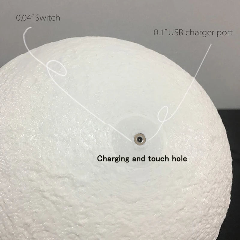 Lunalux Forhia — Lámpara 3D Recargable de 16 Colores